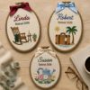 Picture of Personalized Retirement Embroidered Hoop 2026, Custom Name Retirement Gift, Retired Embroidery Hoop, Coworker Teacher Keepsake Ornament