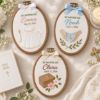 Picture of Personalized Baptism Embroidery Hoop, Baby Christening Gift, Custom Name & Date Keepsake, Christian Nursery Decor, Godparent Gift 2026