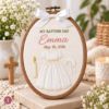 Picture of Personalized Baptism Embroidery Hoop, Baby Christening Gift, Custom Name & Date Keepsake, Christian Nursery Decor, Godparent Gift 2026