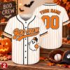 Picture of Personalized Boo Crew Baseball Jersey, Custom Name Number Halloween Jersey, Ghost Baseball Shirt, Spooky Season Team Gift Halloween