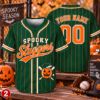 Picture of Personalized Halloween Baseball Jersey, Custom Name Number Spooky Sluggers Shirt, Unisex Button Up Jersey, Baseball Player Gift Halloween