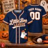 Picture of Personalized Kids Halloween Baseball Jersey, Custom Name Number Little Boo League Shirt, Ghost Baseball Jersey, Halloween Gift for Kids