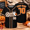 Picture of Personalized Ghost League Baseball Jersey, Custom Name Number Halloween Jersey, Spooky Baseball Shirt, Halloween Baseball Gift Jersey