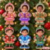 Picture of Personalized Photo Christmas Ornament 2026, Custom Face Gingerbread Ornament, Kids Name Ornament, Family Christmas Gift, Holiday Keepsake
