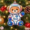 Picture of Personalized Teddy Bear Christmas Ornament 2026, Custom Name Bear Ornament, Kid Christmas Gift, Baby Holiday Keepsake, Stocking Stuffer 2026