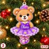 Picture of Personalized Teddy Bear Christmas Ornament 2026, Custom Name Bear Ornament, Kid Christmas Gift, Baby Holiday Keepsake, Stocking Stuffer 2026