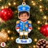 Picture of Personalized Nutcracker Christmas Ornament 2026, Custom Photo Face & Name Ornament, Kids Holiday Keepsake, Christmas Gift for Kids Christmas