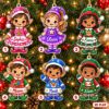 Picture of Personalized Elf Christmas Ornament 2026, Custom Name Christmas Elf Ornament, Kids Holiday Keepsake, Stocking Stuffer, Christmas Gift 2026