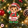 Picture of Personalized Elf Christmas Ornament 2026, Custom Name Christmas Elf Ornament, Kids Holiday Keepsake, Stocking Stuffer, Christmas Gift 2026