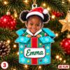 Picture of Personalized Christmas Ornament 2026, Custom Photo & Name Kids Ornament, Boy Girl Holiday Keepsake, Grandkids Christmas Gift 2026 Ornament
