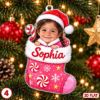 Picture of Personalized Christmas Ornament 2026, Custom Photo & Name Kids Ornament, Boy Girl Holiday Keepsake, Grandkids Christmas Gift 2026 Ornament