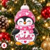 Picture of Personalized Penguin Christmas Ornament 2026, Custom Name Penguin Ornament, Kids Christmas Gift, Family Holiday Keepsake, Stocking Stuffer