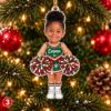 Picture of Personalized Sports Christmas Ornament 2026, Custom Photo Name Kids Athlete Ornament, Football Baseball Basketball Gymnastics Cheer Gift