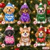 Picture of Personalized Dog Christmas Ornament 2026, Custom Name Pet Ornament, Puppy Christmas Tree Decor, Dog Lover Gift, Pet Keepsake Christmas