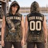 Picture of Personalized Duck Hunting Sleeveless Hoodie, Custom Name & Number Mallard Hoodie, Waterfowl Hunter Shirt, Hunting Gift for Men