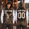 Picture of Personalized Duck Hunting Sleeveless Hoodie, Custom Name & Number Mallard Hoodie, Waterfowl Hunter Shirt, Hunting Gift for Men