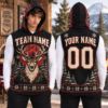 Picture of Personalized Christmas Hunting Sleeveless Hoodie, Custom Name & Number Deer Hoodie, Reindeer Hunter Shirt, Christmas Gift for Him