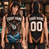Picture of Personalized Billiards Sleeveless Hoodie, Custom Name Number Pool Shirt, 8 Ball Pool Team Jersey, Billiard Player Gift for Men Billard