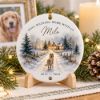 Picture of Personalized Dog Memorial Ornament 2026, Custom Pet Loss Christmas Keepsake, Rainbow Bridge Dog Ornament, In Memory of Beloved Pet Gift