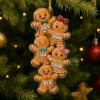 Picture of Personalized Gingerbread Family Ornament, Custom Names Christmas Ornament, Gingerbread Kids Keepsake, Family Christmas Gift 2026, Tree Decor