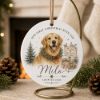 Picture of Personalized Dog Adoption Ornament 2026, Custom Pet Name Christmas Keepsake, Rescue Dog Gift, First Christmas With New Dog, Pet Parent Gift