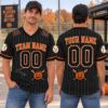 Picture of Personalized Halloween Baseball Jersey, Custom Name Number Baseball Shirt, Pumpkin Baseball Jersey, Spooky Season Team Gift for Men