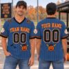 Picture of Personalized Halloween Baseball Jersey, Custom Name Number Baseball Shirt, Pumpkin Baseball Jersey, Spooky Season Team Gift for Men