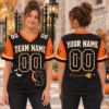 Picture of Personalized Halloween Jersey, Custom Name Number Sports Jersey, Black Cat Witch Shirt, Spooky Team Jersey, Halloween Gift for Women