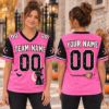 Picture of Personalized Halloween Jersey, Custom Name Number Sports Jersey, Black Cat Witch Shirt, Spooky Team Jersey, Halloween Gift for Women