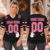 Picture of Personalized Pink Halloween Jersey, Custom Name Number Sports Jersey, Cute Ghost Team Shirt, Spooky Season Jersey, Halloween Gift Jersey