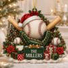 Picture of Personalized Baseball Christmas Ornament, Custom Baseball Family Gift, Baseball Player Keepsake, Sports Lover Ornament, Team Memory Gift