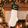 Picture of Personalized Embroidered Dachshund Christmas Stocking, Custom Dog Name Stocking, Wiener Dog Embroidery, Pet Gift 2026 Christmas Stocking