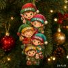 Picture of Personalized Elf Family Ornament, Custom Name Christmas Acrylic Ornament, Family Tree Decor, Kids Holiday Keepsake Gift, Christmas Gift 2026
