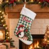 Picture of Personalized Christmas Stocking, Custom Name Animal Stocking, Cute Bear Bunny Penguin Fox Holiday Stocking, Kids Christmas Gift 2026