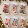 Picture of Personalized Christmas Stocking, Custom Name Kids Stocking, Nutcracker Angel Elf Bunny Bear Fox Holiday Stocking, Christmas Gift 2026 Kids
