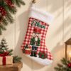 Picture of Personalized Christmas Stocking, Custom Name Kids Stocking, Nutcracker Angel Elf Bunny Bear Fox Holiday Stocking, Christmas Gift 2026 Kids
