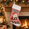 Picture of Personalized Christmas Stocking, Custom Name Kids Stocking, Santa Snowman Reindeer Gingerbread Penguin Bear Holiday Gift 2026