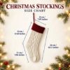 Picture of Personalized Embroidered Christmas Stocking, Custom Name Knit Stocking, Candy Cane Initial Stocking, Family Christmas Decor 2026
