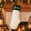 Picture of Personalized Embroidered Christmas Stocking, Custom Name Knit Stocking, Candy Cane Initial Stocking, Family Christmas Decor 2026