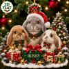 Picture of Bunny Family Ornament, Personalized Christmas Acrylic Ornament, Custom Name Rabbit Family Tree Decor, Cute Holiday Animal Keepsake Gift 2026