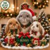 Picture of Bunny Family Ornament, Personalized Christmas Acrylic Ornament, Custom Name Rabbit Family Tree Decor, Cute Holiday Animal Keepsake Gift 2026
