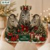 Picture of Personalized Zebra Family Ornament, Custom Christmas Acrylic Ornament, Safari Animal Tree Decor With Name, Unique Holiday Keepsake Gift 2026