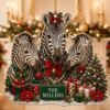 Picture of Personalized Zebra Family Ornament, Custom Christmas Acrylic Ornament, Safari Animal Tree Decor With Name, Unique Holiday Keepsake Gift 2026