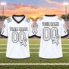 Picture of Personalized Lung Cancer Awareness Jersey, Custom Name Number White Ribbon Shirt, Lung Cancer Support Team Jersey, Survivor Gift 2026