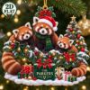 Picture of Red Panda Family Ornament, Personalized Christmas Acrylic Ornament, Custom Name Animal Tree Decor, Cute Woodland Holiday Keepsake Gift 2026