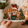 Picture of Fox Family Ornament, Personalized Christmas Acrylic Ornament, Custom Name Woodland Fox Tree Decor, Cute Animal Holiday Keepsake Gift 2026