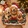 Picture of Golden Retriever Ornament, Personalized Dog Family Christmas Ornament, Custom Name Pet Acrylic Ornament, Cute Dog Lover Holiday Gift 2026