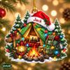 Picture of Camping Christmas Ornament, Personalized Acrylic Ornament, Custom Name Outdoor Adventure Tree Decor, Cozy Camper Holiday Keepsake Gift 2026