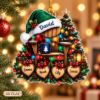 Picture of Personalized Family Christmas Ornament 2026, Custom Family Names Acrylic Ornament, Christmas Chair Holiday Keepsake, Family Tree Decor Gift