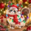 Picture of Ragdoll Cat Christmas Ornament, Personalized Cat Acrylic Ornament, Custom Name Pet Tree Decor, Cute Cat Lover Holiday Keepsake Gift 2026